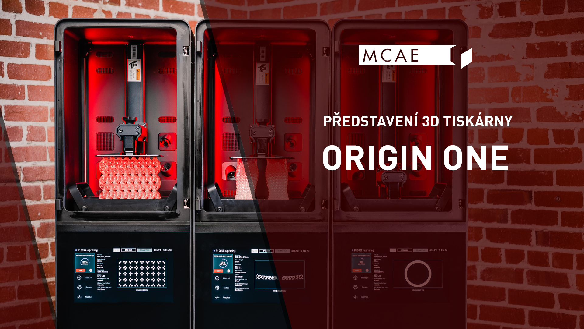 představení 3D tiskárny origin one