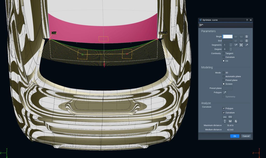 Automatická a ruční optimalizace kvality povrchových modelů CAD